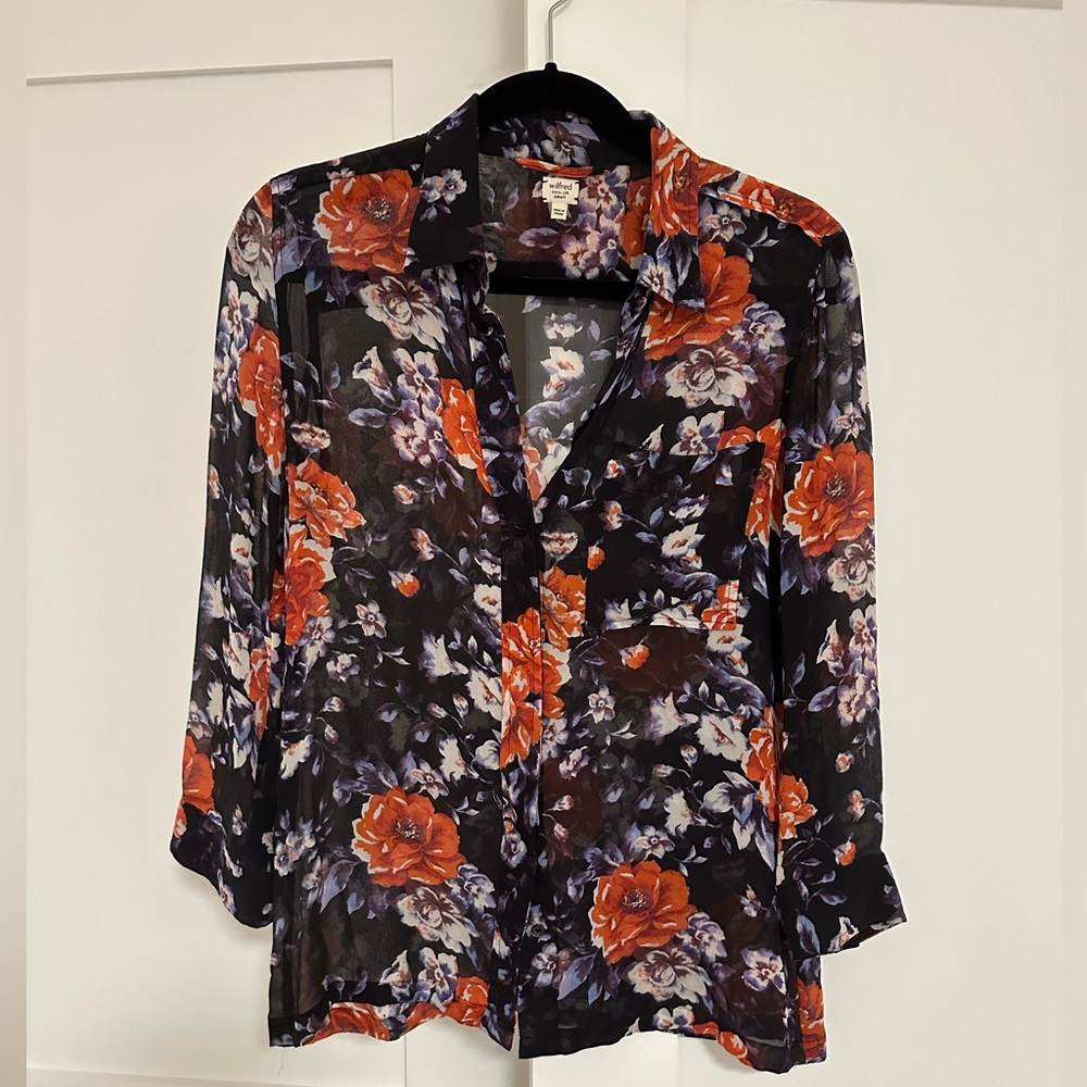 Wilfred Silk Floral Blouse